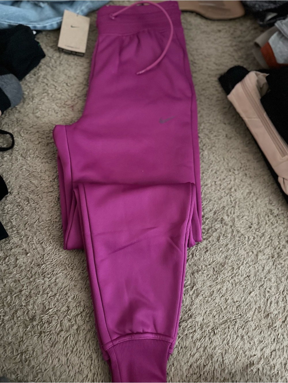 Nike Fuchsia/Pink Girls' Drawstring Joggers